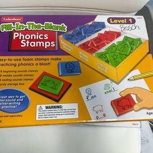 Lakeshore Learning Phonics Stamp Set Level 1 & Level 2